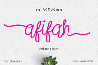 Afifah Script: A Genial Handwritten Typeface for Modern Branding