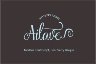 Ailave: A Stylish Calligraphy Script for Elegant Handmade Designs