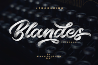 Blandes: A Heavy Script Font for Bold Brand Identity