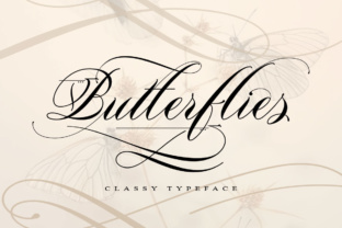Butterflies: A Classical Script Handwritten Font for Elegant Web Design