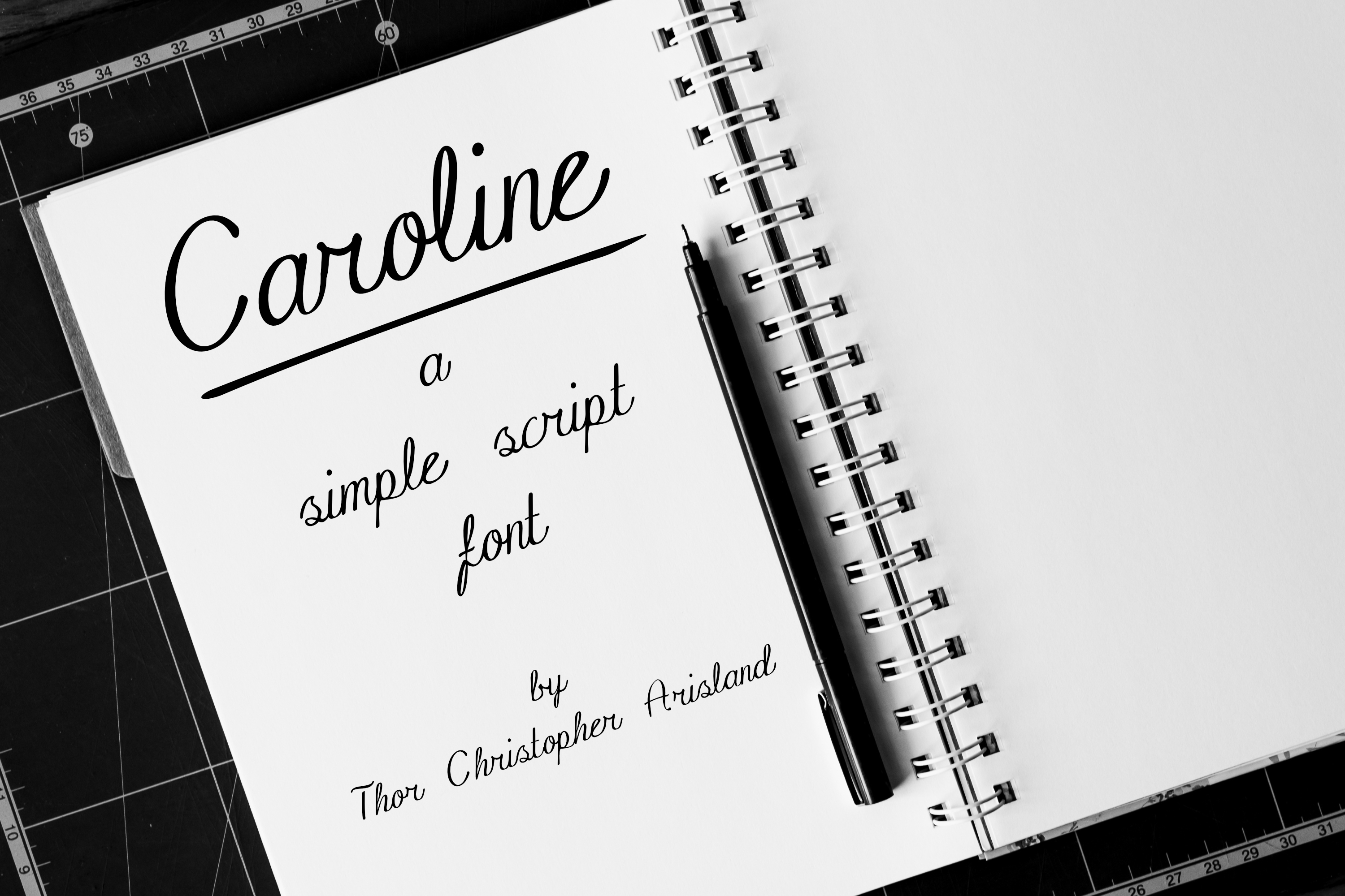 Caroline: The Clean Script Handwritten Font for Elegant Craft Projects