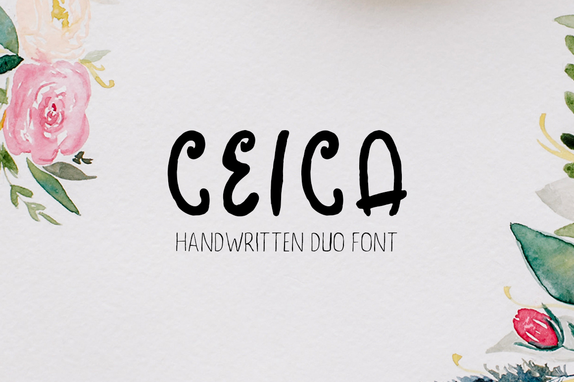 Ceica Duo: The Handwritten Brush Script Typeface for Modern Campaigns