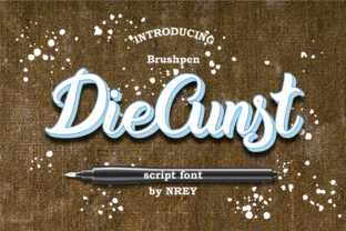 DieCunst Brushpen Script Font Review for Crafters