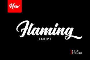 Flaming Script Review: Bold Handwritten Design