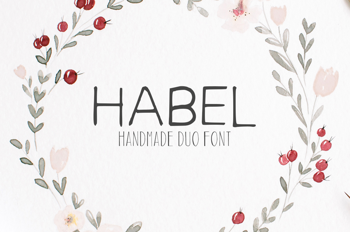 Habel: A Handmade Script Font Duo for Editorial Design