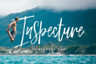 Inspecture Hand Brushed Font for Crafters and Designers