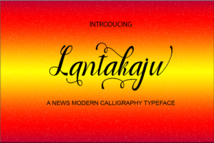 Lantakaju: A Modern Calligraphic-Style Font for Digital Branding