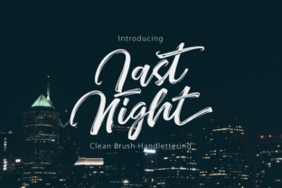 Last Night Script Handwritten Font for Modern Branding