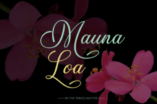 Mauna Loa: The Elegant Handwritten Font for Editorial Design