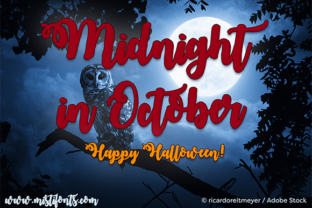 Midnight in October: The Perfect Script Handwritten Font for Seasonal Branding