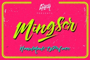 Mingser: A Playful Handwritten Script Font for Creative Makers