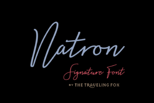 Natron Script Handwritten Font for Modern Brand Identity