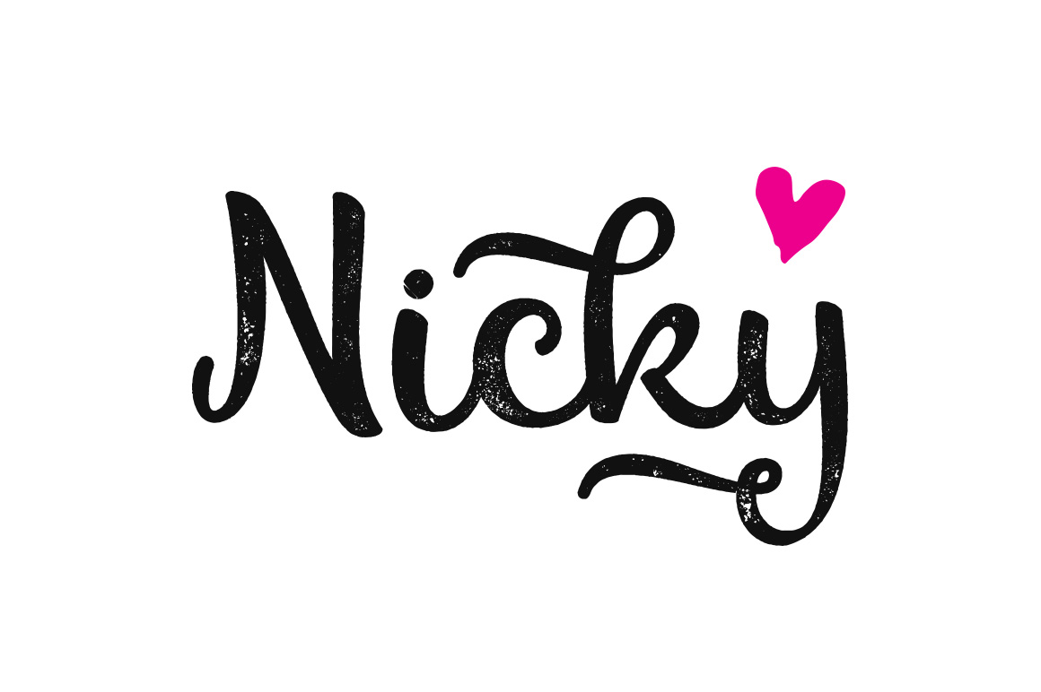 Nicky Script Handwritten Font for Editorial Design