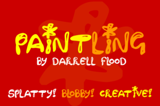 Paintling: A Cute Splatty Font for Playful Web Design