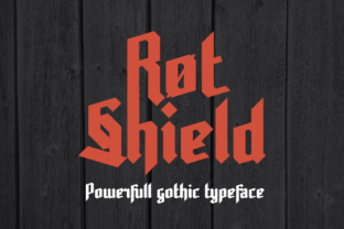 Rot Shield Gothic Typeface Review for Makers