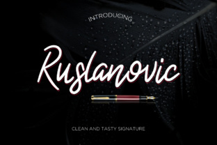 Ruslanovic: A Modern Script Handwritten Font for Digital Branding