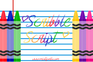 Scribble Script Typeface for Handmade Product Branding