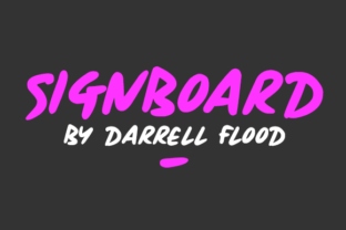 Signboard Typeface Review: A Casual Handwritten Font for Branding