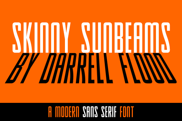 Skinny Sunbeams: A Clean Sans Serif Font for High-Impact Editorial Design