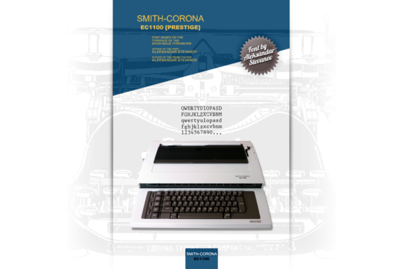 Smith-Corona EC1100 Prestige: The Retro Typewriter Font for Vintage Branding
