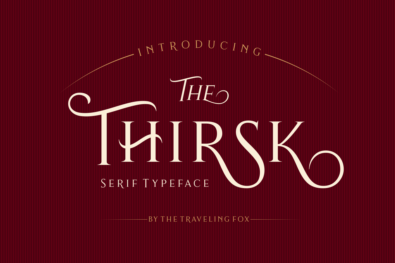 Thirsk Typeface: Vintage Serif for Handmade Branding